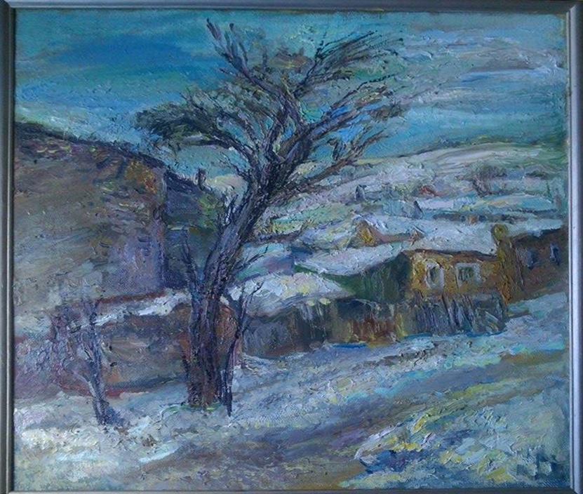 Natalia Moiseeva 'February' oil on canvas 80 * 90, 2015