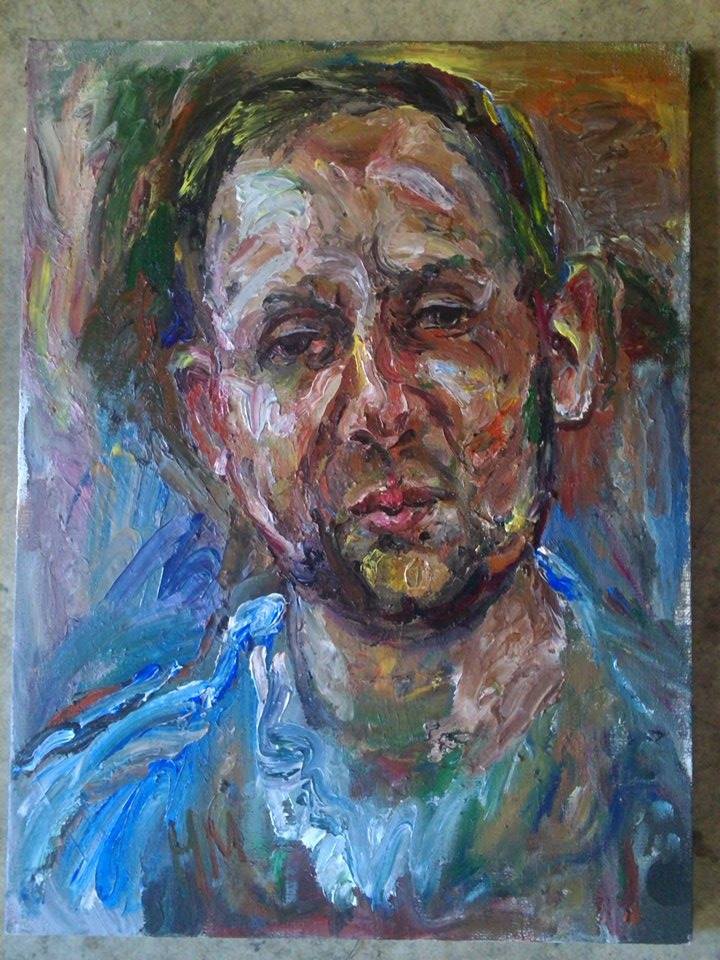 Natalia Moiseeva - Portrait, 80 * 60, oil on canvas, 2015