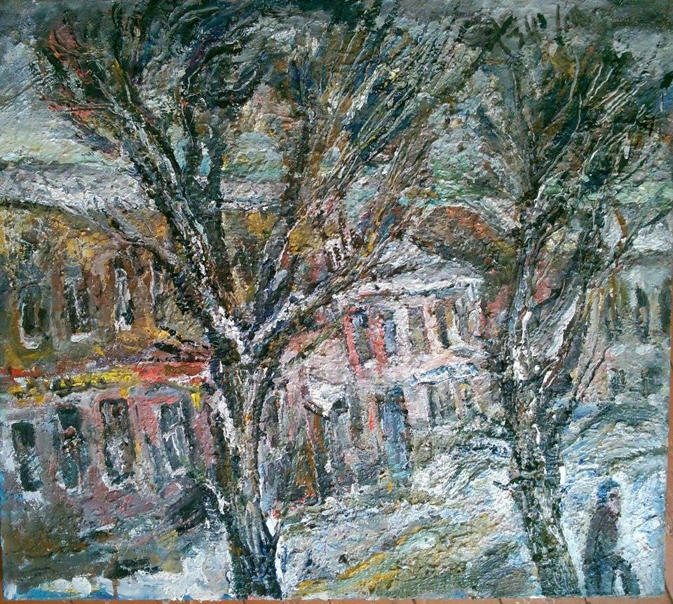 Natalya Moiseeva "Winter Day", oil on canvas, 80 * 90, 2016