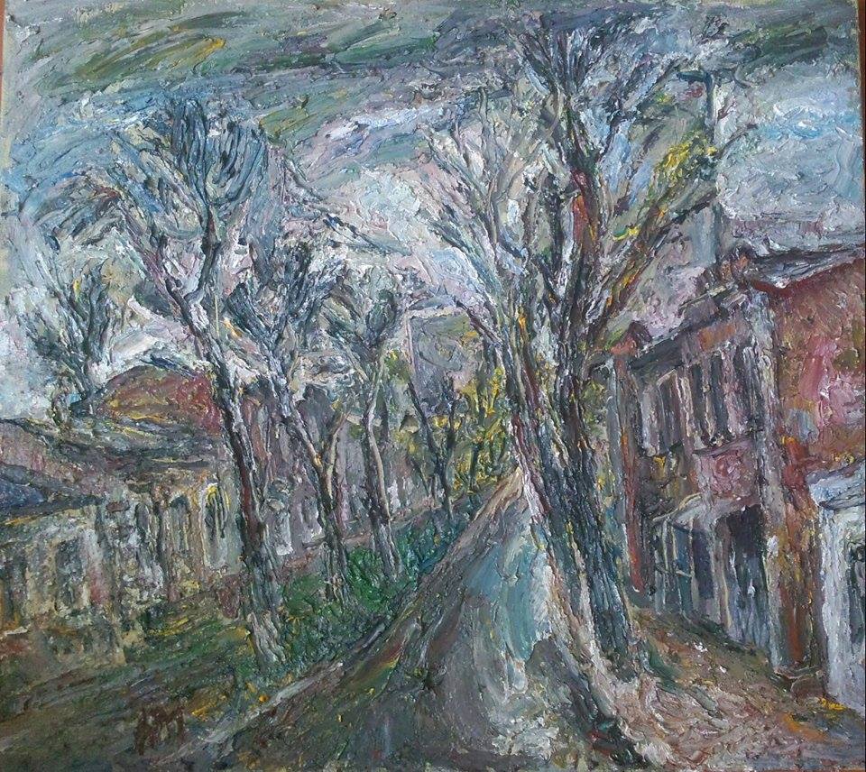 Natalya Moiseeva - "Spring rain", oil on canvas, 90 * 80, 2016